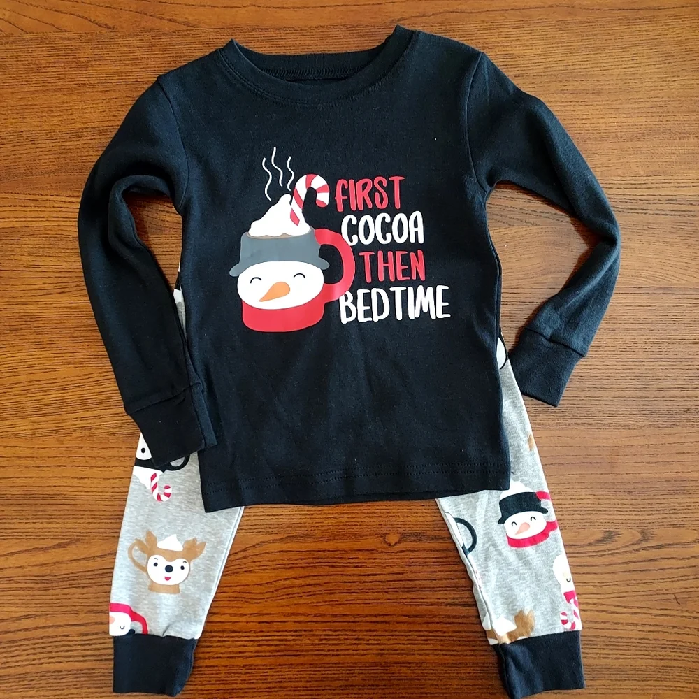 Pajamas Boy Girl Unisex 2-Piece Christmas Winter Holiday Cozy 2T